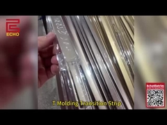 Piso exterior de alumínio T Estribo de transição de moldagem Estribo de divisor de piso de metal