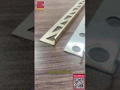 Metal decorativo de corte de esquina exterior bordar azulejos para revestimento