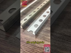 10 mm de alumínio borda reta de azulejo trim Minimalista polido borda de cromo