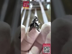 Ouro rosa polido de aço inoxidável 20mm L em forma de azulejo de metal