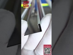 10 mm Smart Flat Edge Tile Trim Cromo Metal Ângulo Trim para os cantos externos