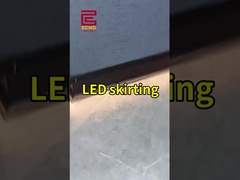 Smart LED Aluminum Skirting Board. Iluminação à prova d'água e RGB. Melhoria instantânea de casa de luxo!