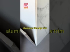 Trim de borda de alumínio. Impermeável e cobertura de costura universal. Perfeito para azulejos, pisos e paredes.