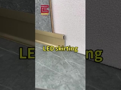 Smart LED Aluminum Skirting Board. Controle de voz + impermeável. Transforme o chão em arte de luz.
