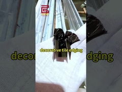 Trim de canais de vidro de aço inoxidável 0 Gap Precision + Rustproof portas de chuveiro seguras e exibições!