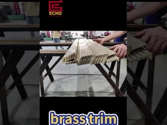 Trim do nariz das escadas de latão maciço. Antiderrapante e resistente a cargas pesadas. Melhoria de luxo para degraus de madeira e azulejos.