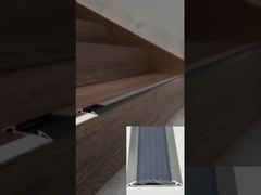 Flexível não escorregadio de alumínio escada borda de nariz Trim Flat Step Tread Trim