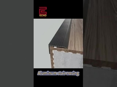 Nasal de escada de alumínio antideslizante. Instalação sem ranhuras. Parem de tropeçar em 10 minutos.