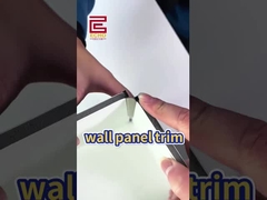 Revestimento de bordas de azulejos de parede branca de azulejos cerâmicos de metal