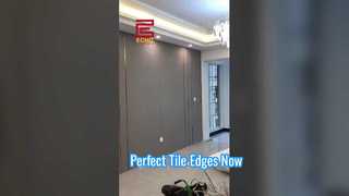 Acabamento do painel de parede em alumínio | Acabamento decorativo de bordas para paredes internas #aluminumtrim