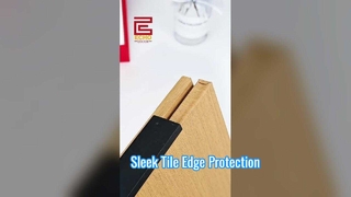 Acabamento de borda tipo F em alumínio: perfeito para acabamento de paredes e pisos