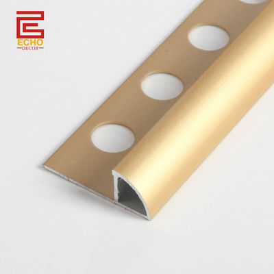 qualidade  Decorative Aluminum Tile Trim Quarter Round On Tile Metal Border Tile Edging Trim fábrica