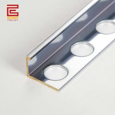 qualidade  Straight Brass Profile 2.7m Brass Tile Edge Trim Strips For Bathroom fábrica