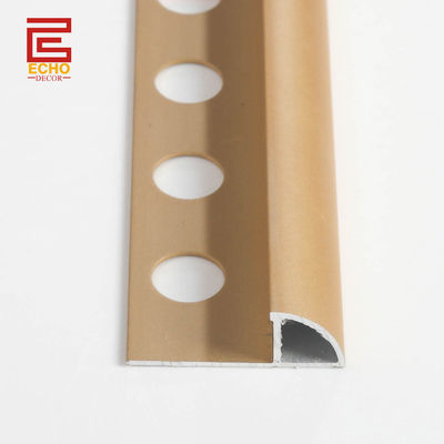 Brass Gold Metal Pencil Tile End Trim Alumínio 6063 Tile Edge Trim Para Backsplash