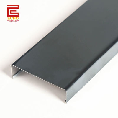 Flat Listello Aço inoxidável 100mm Larga Negra Aço de azulejo moldar borda