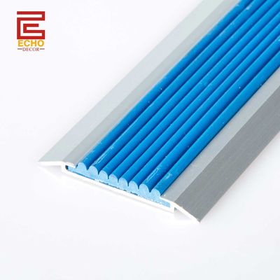 Flexível não escorregadio de alumínio escada borda de nariz Trim Flat Step Tread Trim
