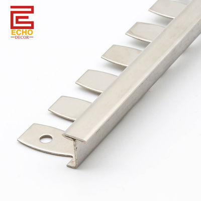 12mm Metal Negro Bendable Tile Trim Borracha borracha SS Tile Trim