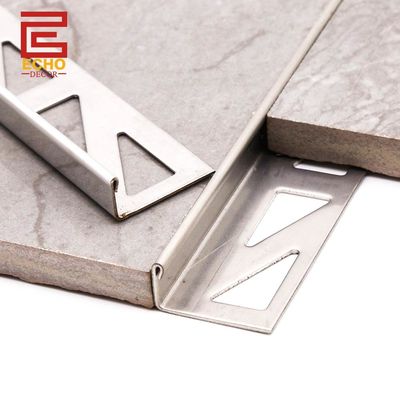 Metal decorativo de corte de esquina exterior bordar azulejos para revestimento