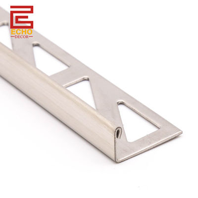 Forma L Borracha de aço inoxidável 10mm bordado