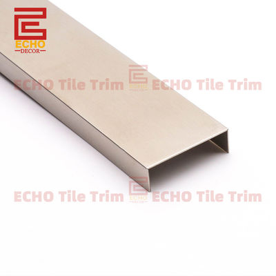 Banheiro Prata de aço inoxidável Listello Border Edge Tile Trim