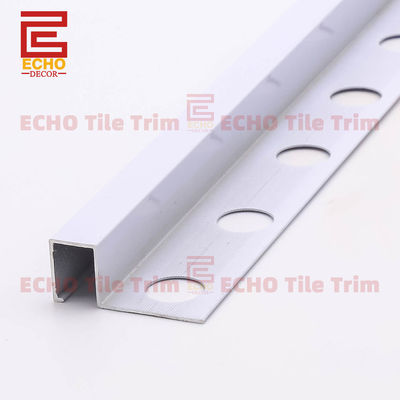Cerâmica Decorativa Borda Quadrada Alumínio Telas Trim Perfis Branco
