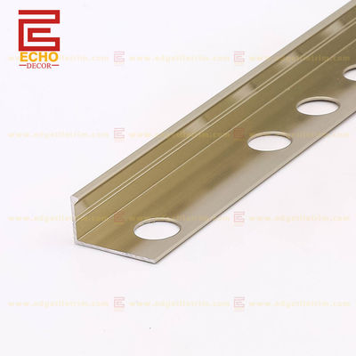 12.5mm Alumínio borda reta de azulejos Trim de azulejos Finish Strip com espessura personalizada