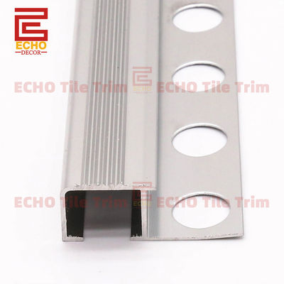 Quadrado Nose Step Edge Trim Escalão Nosing Trim Molding 12mm Melhorar a segurança com design antiderrapante